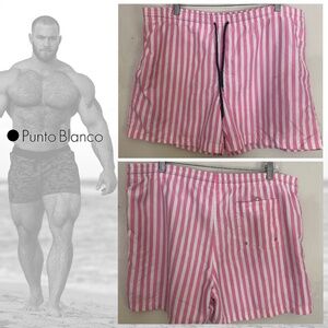 Punto Blanco Swim Trunks 38-44" waist 5" inseam Nylon blend non stretch fabric